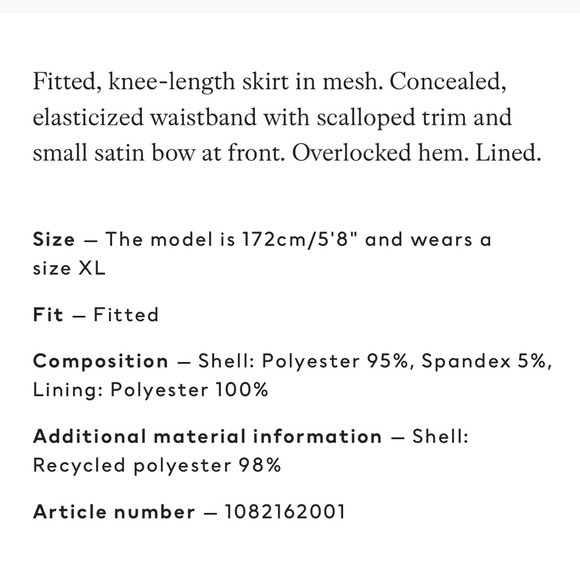 H&M | Plus-Size Knee Length Mesh Skirt Orange, Pink and White Swirl Pattern (4X) - Picture 11 of 11